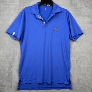 RLX Ralph Lauren Men's Blue Wicking Golf Polo Size‎ S Shinnecock Hills Golf Club
